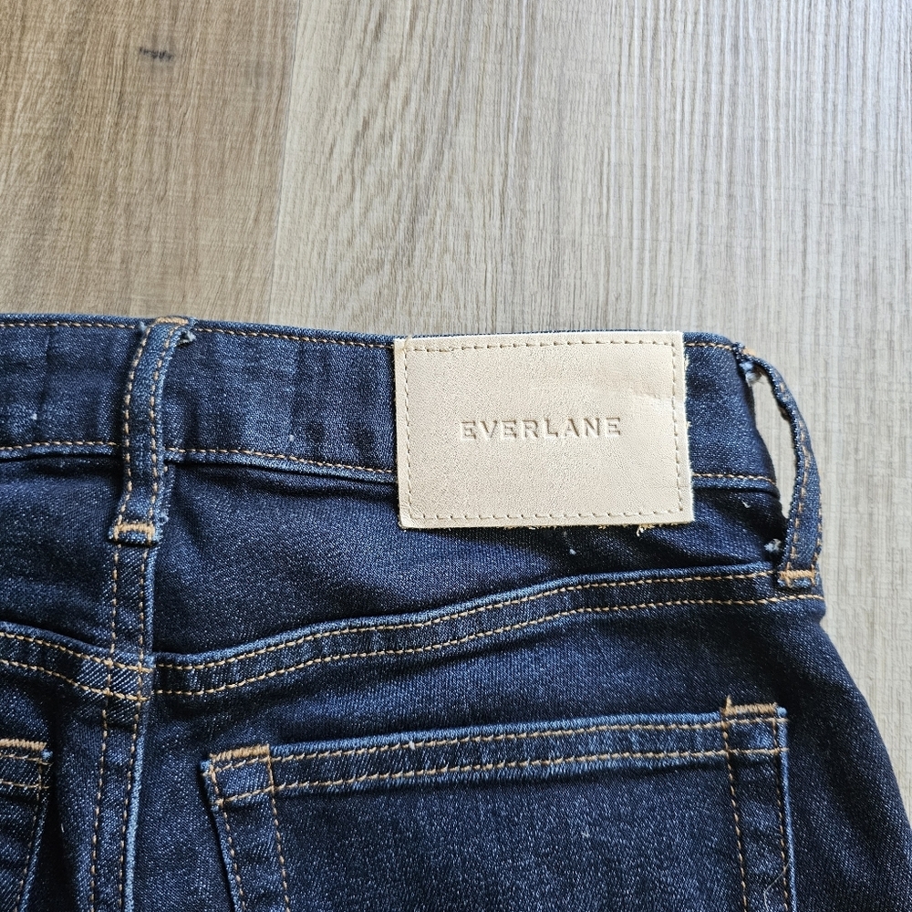 Everlane The Curvy High-Rise Skinny jean dark wash stretch 24 - Picture 3 of 6